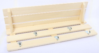 Полка-вешалка под шампуни с мет. крючками №2 5 кр. 650x400x120 термопила