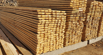 Доска профилированная 40x100x6000 хвоя, ТУ 3-4 сорт (вл.>45%, код 16.10.2) 