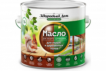 МАСЛО Белое 1,8л д/террас и дер полов "здоровый дом"