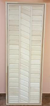 Дверь из вагонки 800х1900 сорт А (петли) рис. в ассорт.