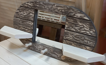 Зеркало Овал Состаренное 600*300